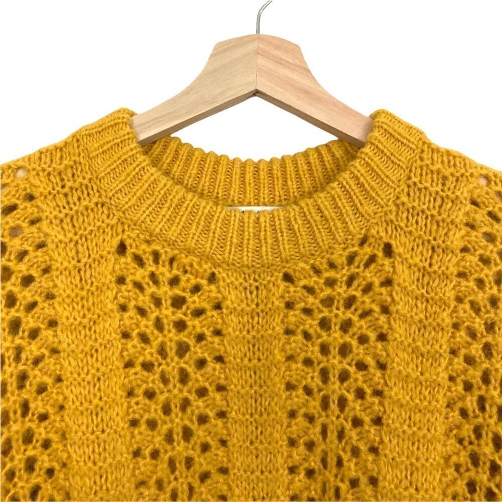 MADEWELL Windemere Oversized Alpaca Sweater XXS Gold - Picture 8 of 12
